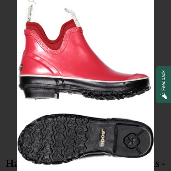 BOGS Harper rain Boots, red, size 10 garden outdoor pull-on, comfort waterproof - Picture 1 of 10